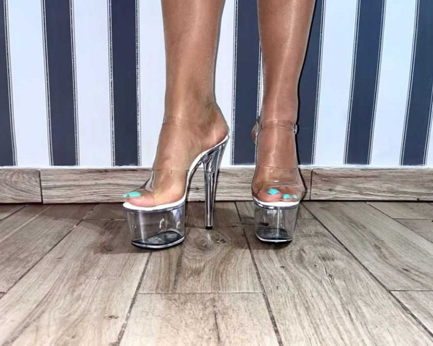 106/ OD RĘKI 36 Buty sandały pole dance gogo szpilki szklanki 36-43 EU
