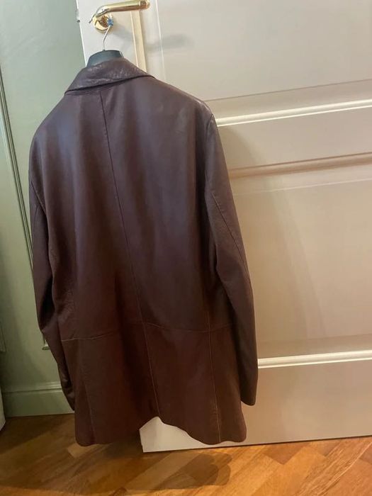 Blazer de Pele Armani Collezioni L Vintage