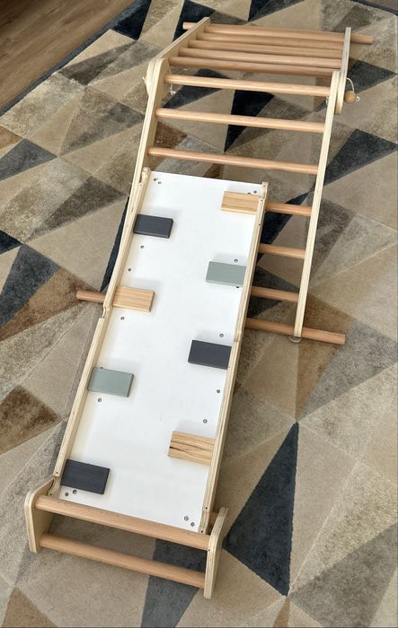 Conjunto de escalada: Escada triangular mais rampa