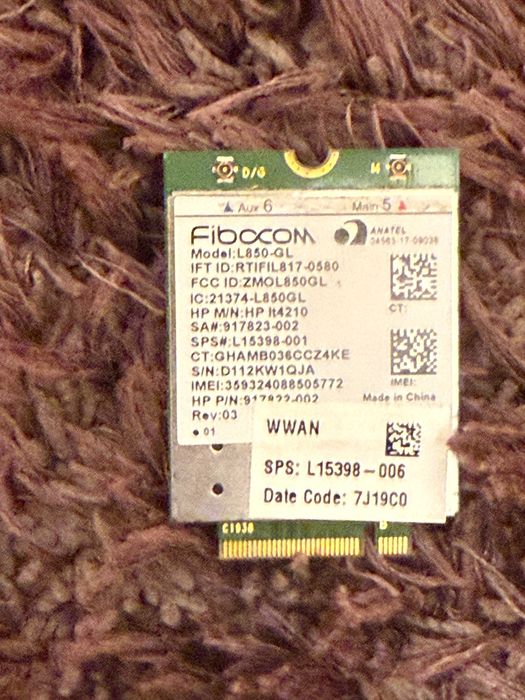 Placa 4G LTE L850-GL64738115255811121