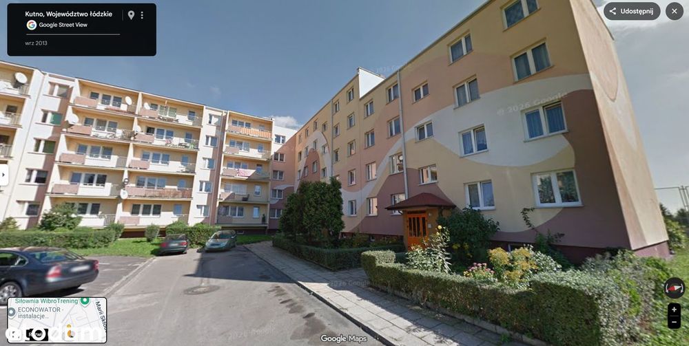 3 pokoje + duży balkon 1 piętro WC łazienka piwnica Kutno Sikorskiego