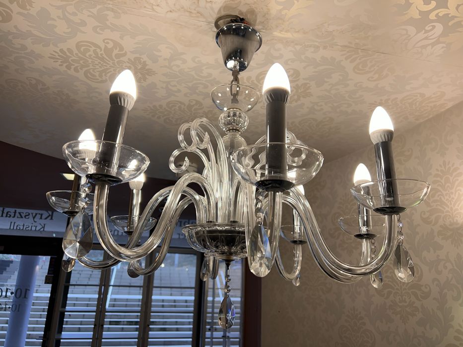 Lampa sufitowa kryształowa