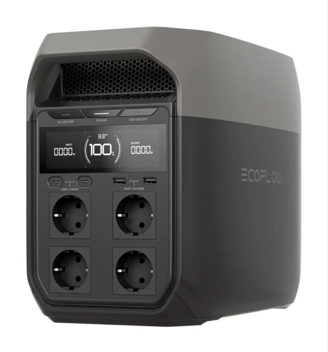 Зарядна станція EcoFlow Delta 3, 1800 Вт, 1024 Вт*год