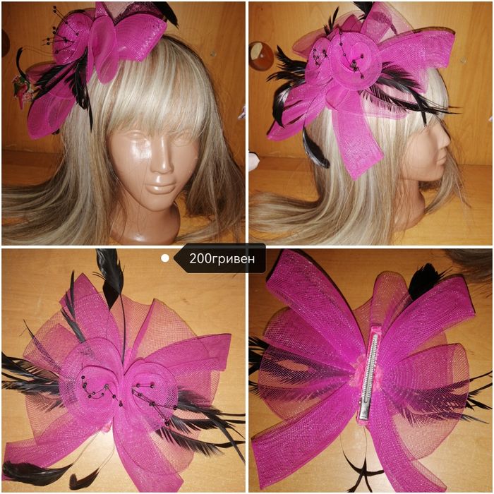 Вуалетка на ободке. Шляпка. Ободок. Обруч.