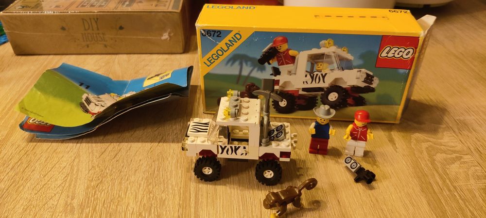 LEGO 6672 z lat 90tych safari samochód terenowy kamerzysta