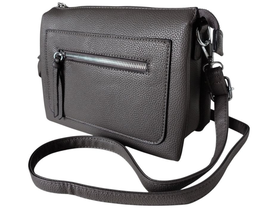 Miejska Mała Listonoszka Na Ramię, Torebka Damska, Kolor Szary