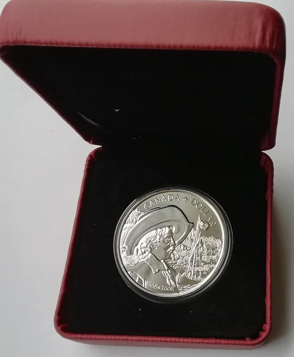 Канада 1 долар 2008р. СРІБЛО. 400 років Квебек. Футляр!