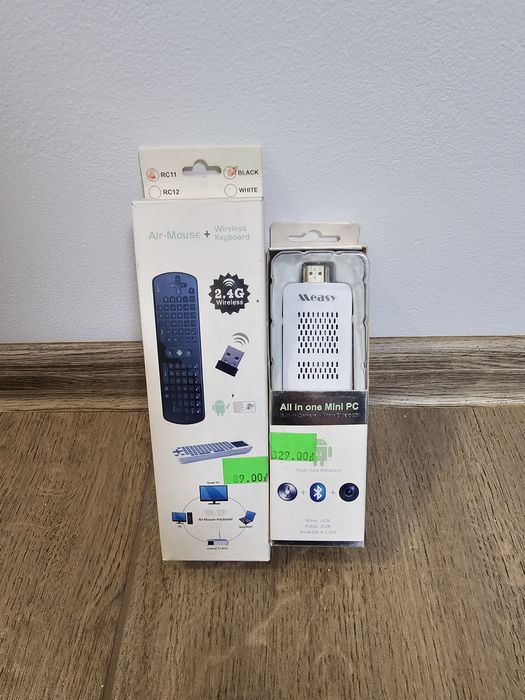 Androit TV, mini PC + pilot z klawiaturą