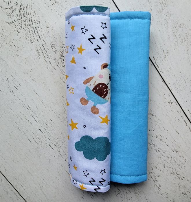 Ochraniacze na pasy. Komplet bawełniany.