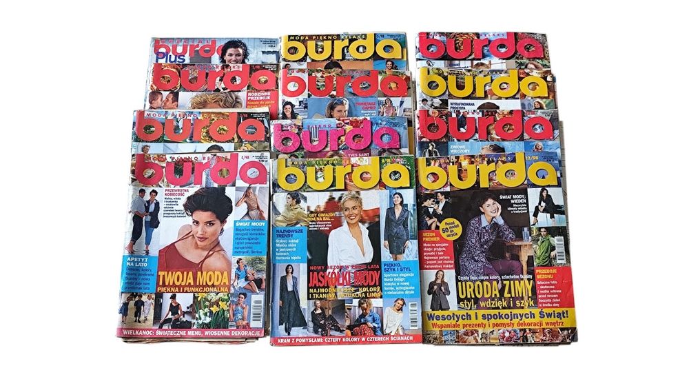Burda czasopismo z wykrojami rok 1998 - 12 sztuk