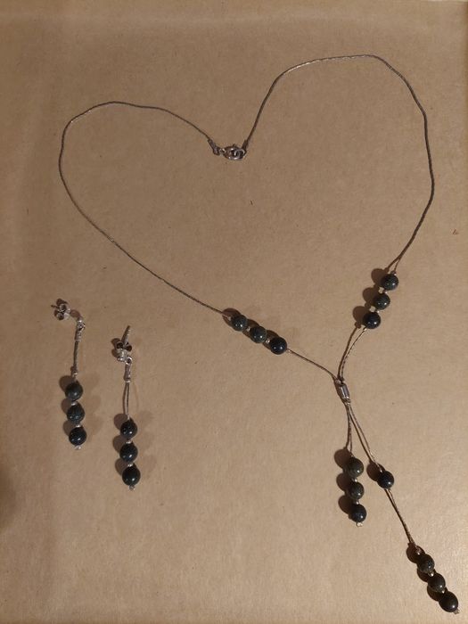 Komplet srebrnej biżuterii