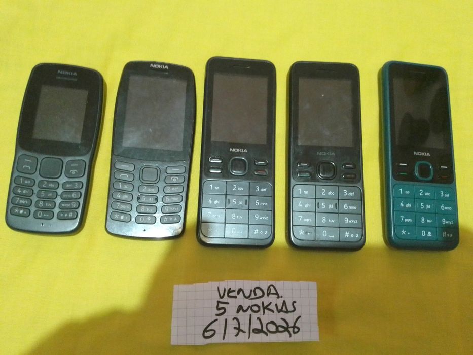 telemóveis Nokia (5) todos a  trabalhar