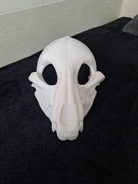 Maska baza skull dog furry fursuit