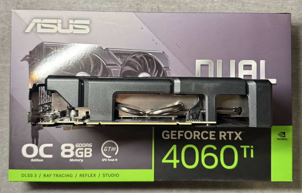 Видеокарта Asus RTX 4060 Ti 8gb Dual OC