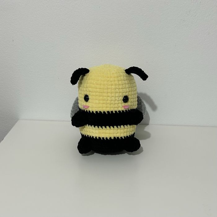 Peluche Crochet Abelha Bumblebee