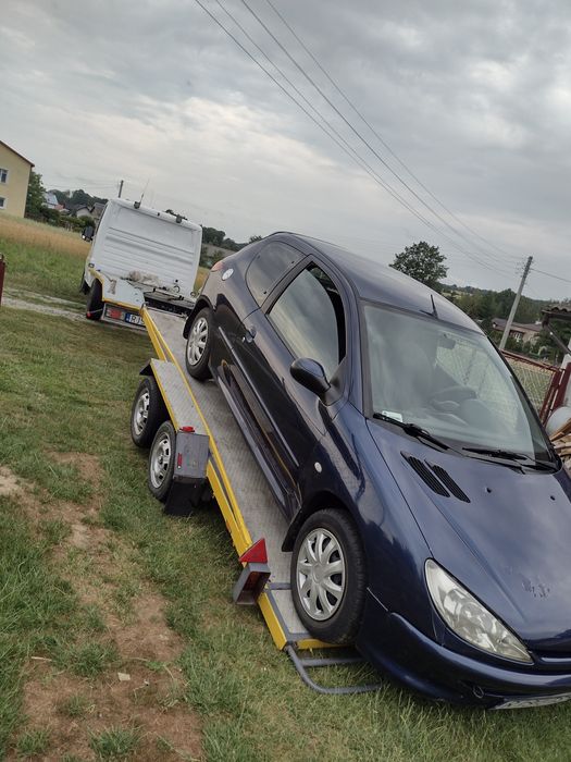 Wypożyczenie wynajem NA GODZINY przyczepy przyczepki dwuosiowej lawety