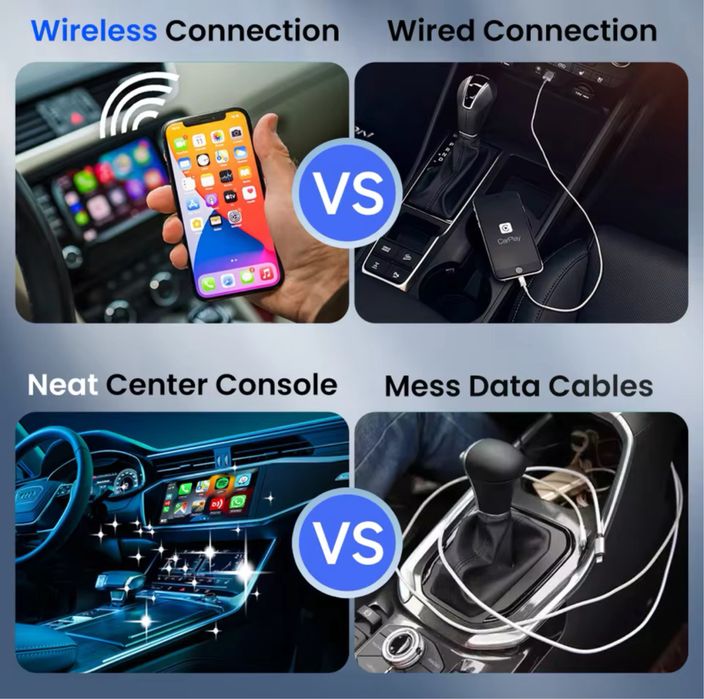 Адаптер CarlinKit Mini 5 Pro - бездротовий Apple CarPlay / AndroidAuto