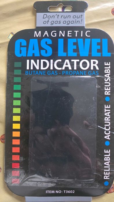 Indicador de nível de gás nas botijas