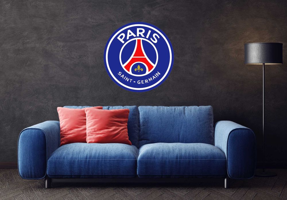 PSG herb gadżet piłkarski dla fana klubu 90cm prezent dla męża syna