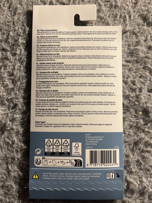 Szklo ochronne do iphone 6 / 6s/ 7/8/SE20/SE22