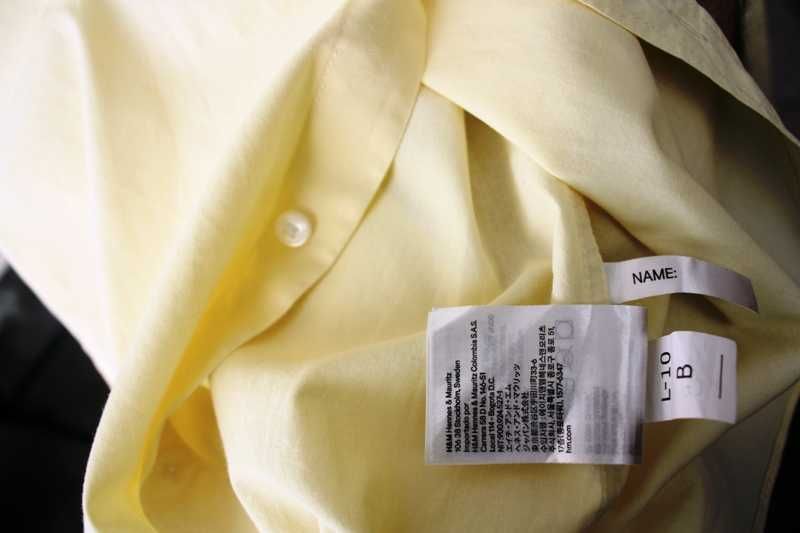 Camisa amarela como nova da H&M tamanho 12-13 anos