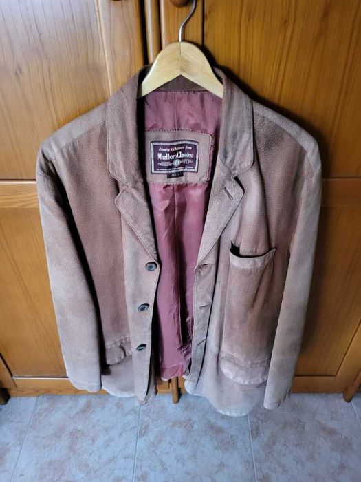 Casaco em Pele Marlboro Classics