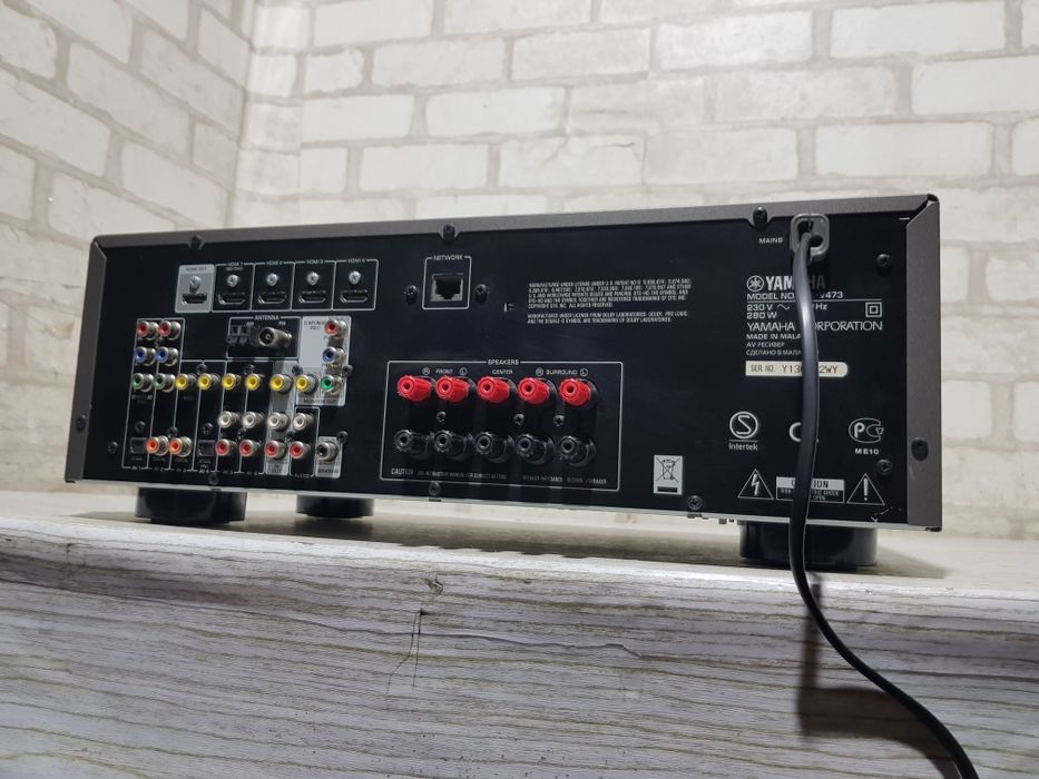 5.1 AV-ресивер Yamaha RX-V473 5×115Вт,AirPlay 4K USB HDMI DLNA