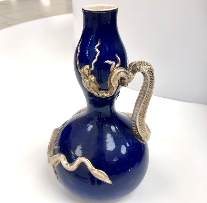 Stary wazon Azja ceramiczny wazon Chiny wazon smok antyk