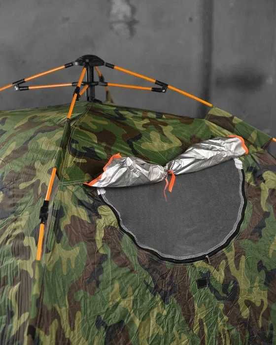 Туристическая камуфляжная палатка-автомат•ПОЛЬША•3-х мест•Шалаш•Намет ...