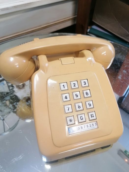 Telefone de teclas Bege