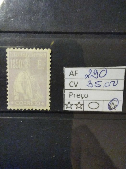 1924/26 Selo Da Série Ceres Novas Taxas e Cores MLH *
