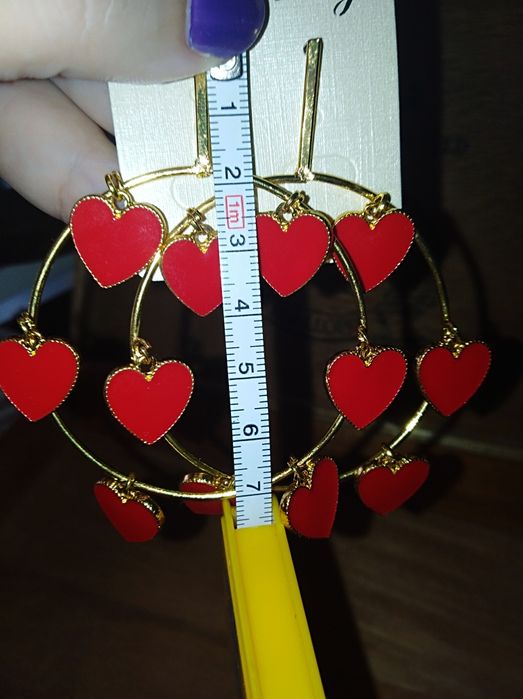 Argolas com corações NOVO