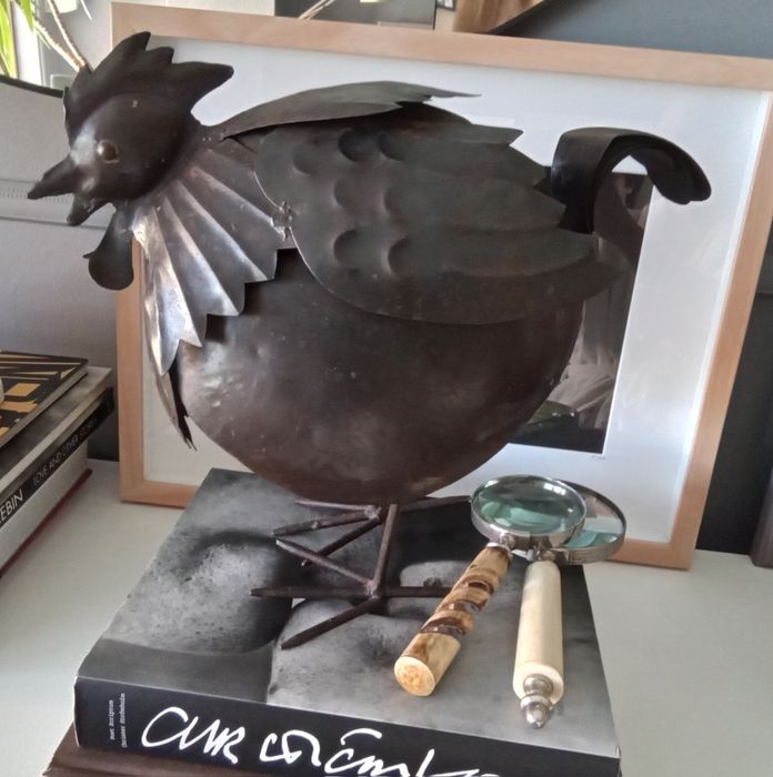 Galinha Metal I Objecto Decoração