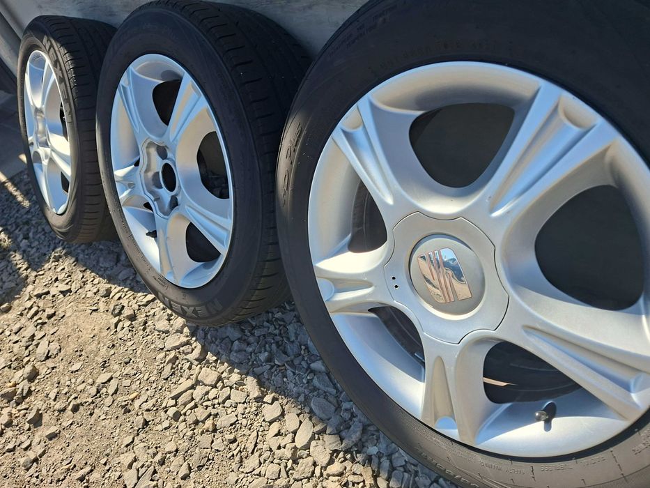 [K10] KOŁA LETNIE,ALUFELGI 5x100 SEAT Ibiza,Fabia,Polo+195/55R15