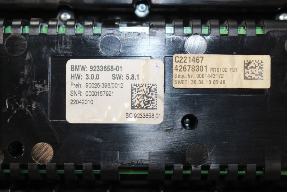 Comando chauffage / sofagem BMW 5 Gran Turismo (F07)
