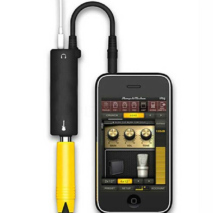 Adaptador iRig Amplificador Efeitos Guitarra eletrica telemovel NOVO