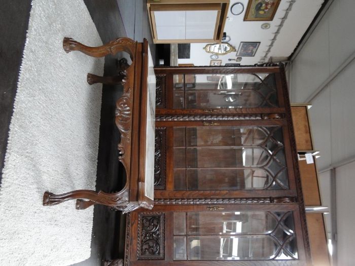 Mesa de centro madeira com tampo em pedra - Antiga mas em óptimo esta