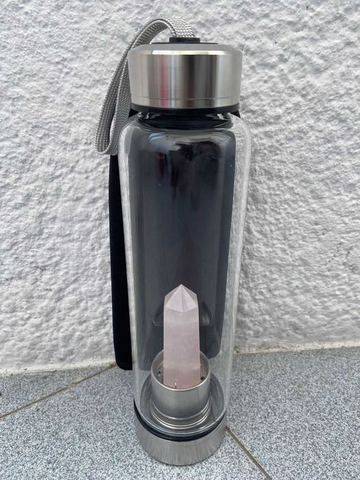 Quartzo Rosa Garrafa Energética - NOVIDADE!