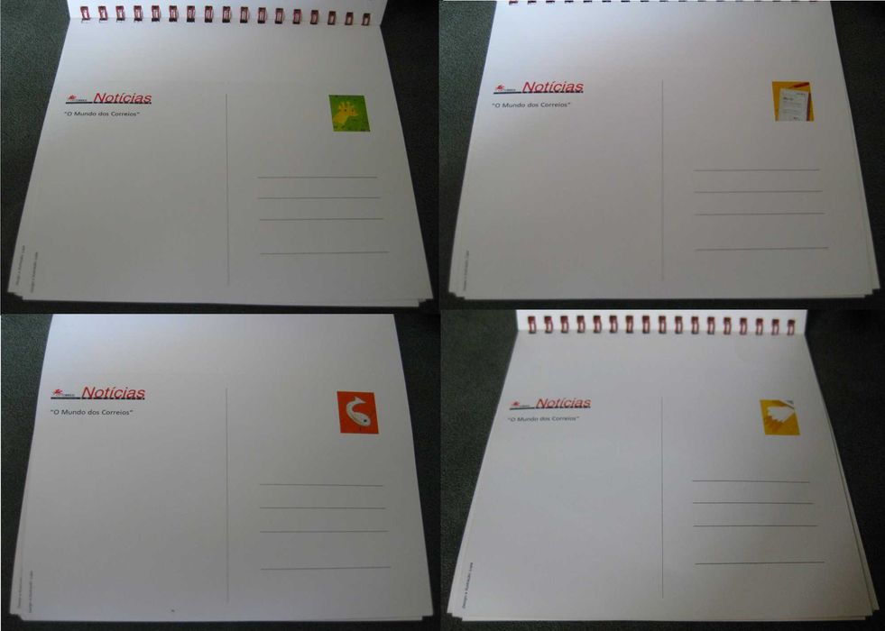 Calendário 2002 CTT em que cada Mês se Transforma num Postal