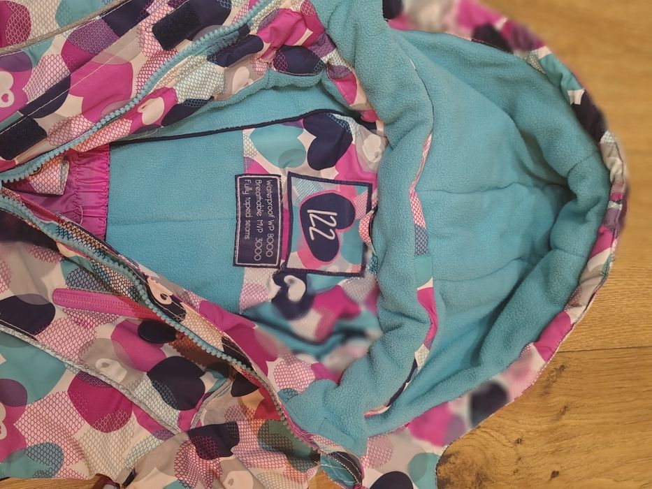 kurtka narciarska dziewczęca r. 122