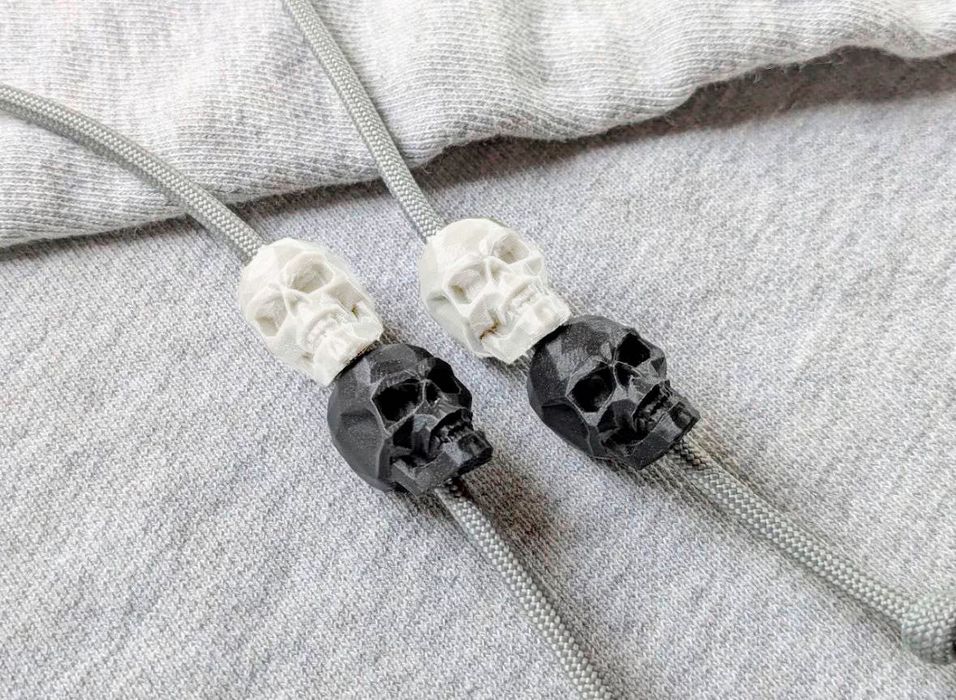 Бусини-череп на шнурку — стильний аксесуар для браслетів і прикрас