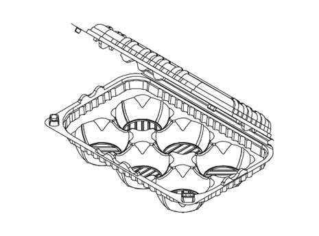 Embalagem PET para Frutas e Legumes com tampa