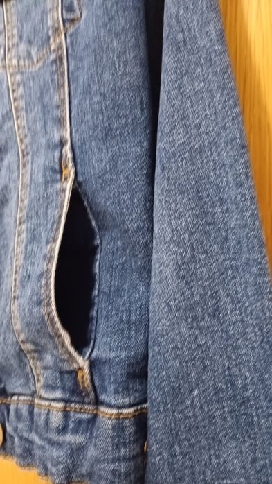 Casaco de ganga azul