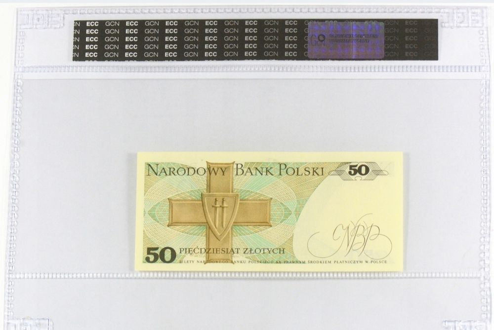 Banknot 50 złotych 1988 K. Świerczewski  Grading GCN 68