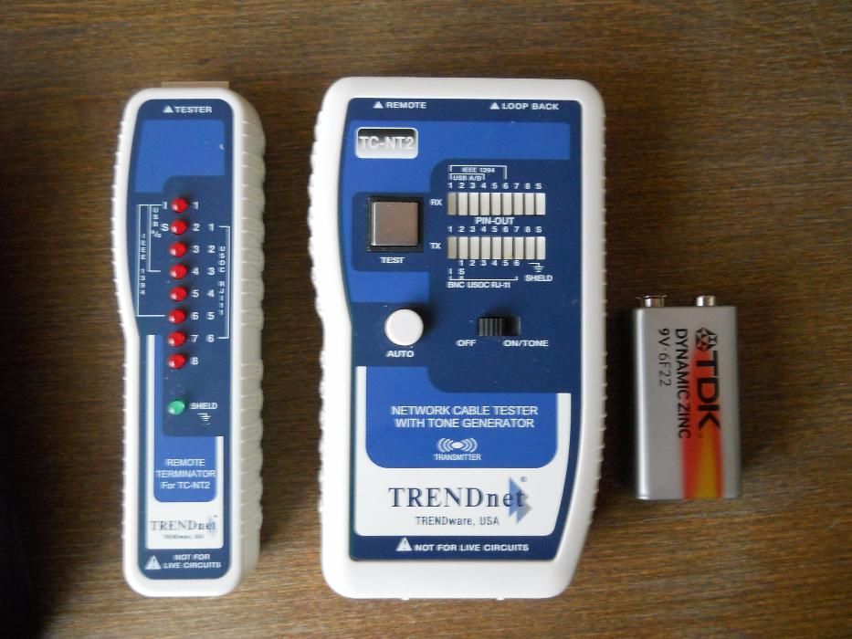 Тестер для сетевых кабелей TRENDnet tc-nt2