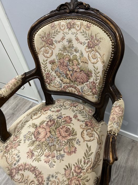 Fotel krzesło ludwikowskie