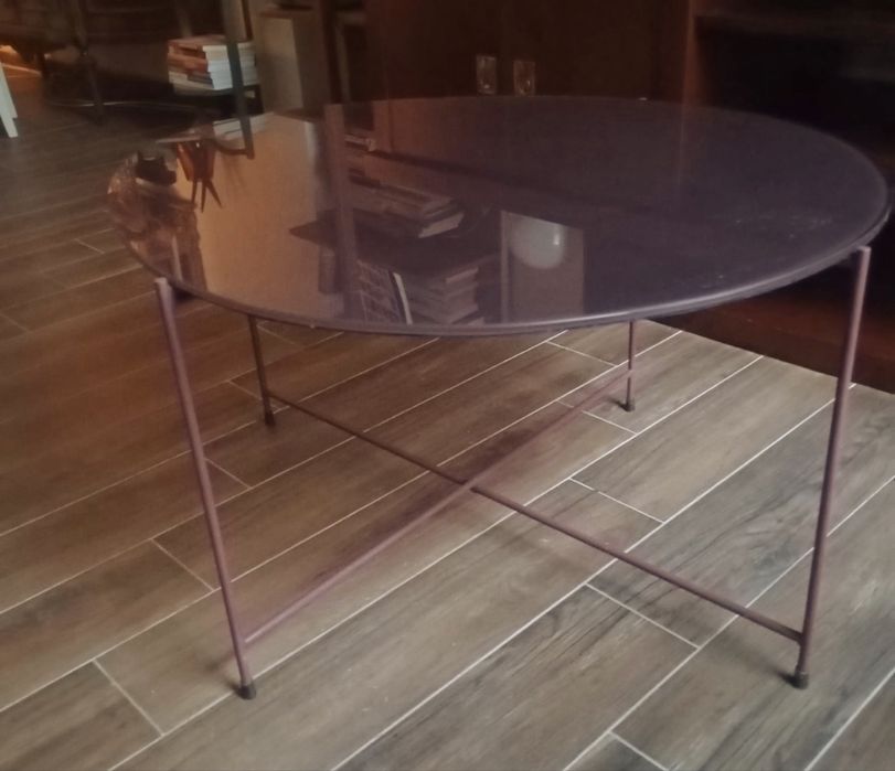 Mesa de centro em vidro