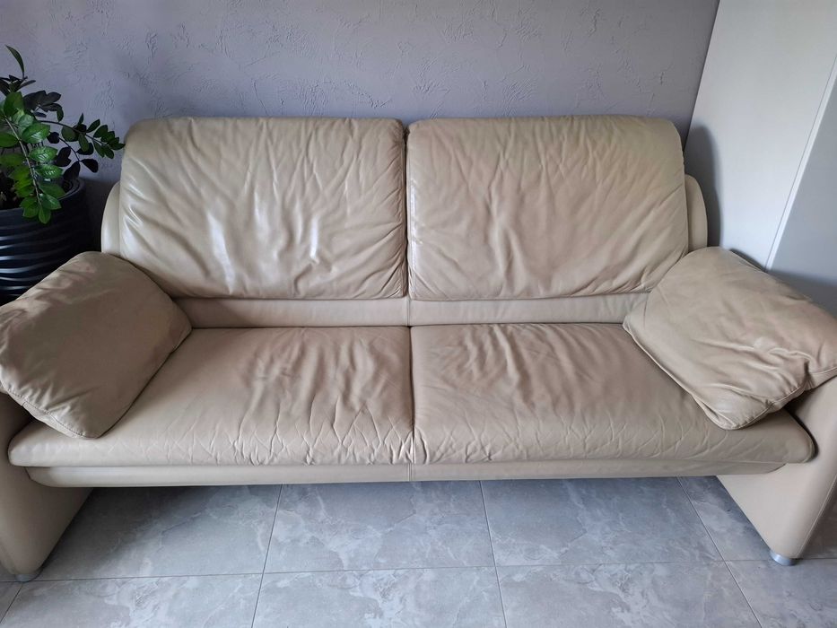 2 szt kanapa skórzana 2 i 3