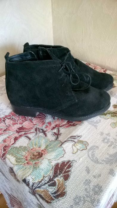 Ботинки замшевые, 37 размер