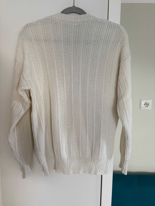 Biały sweter Handmade M